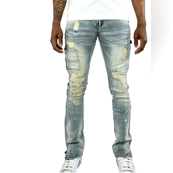 NWT PREME USA for Buckle CASSIAN INDIGO FLARE DENIM JEAN |Size 40 slim fit - Picture 1 of 11